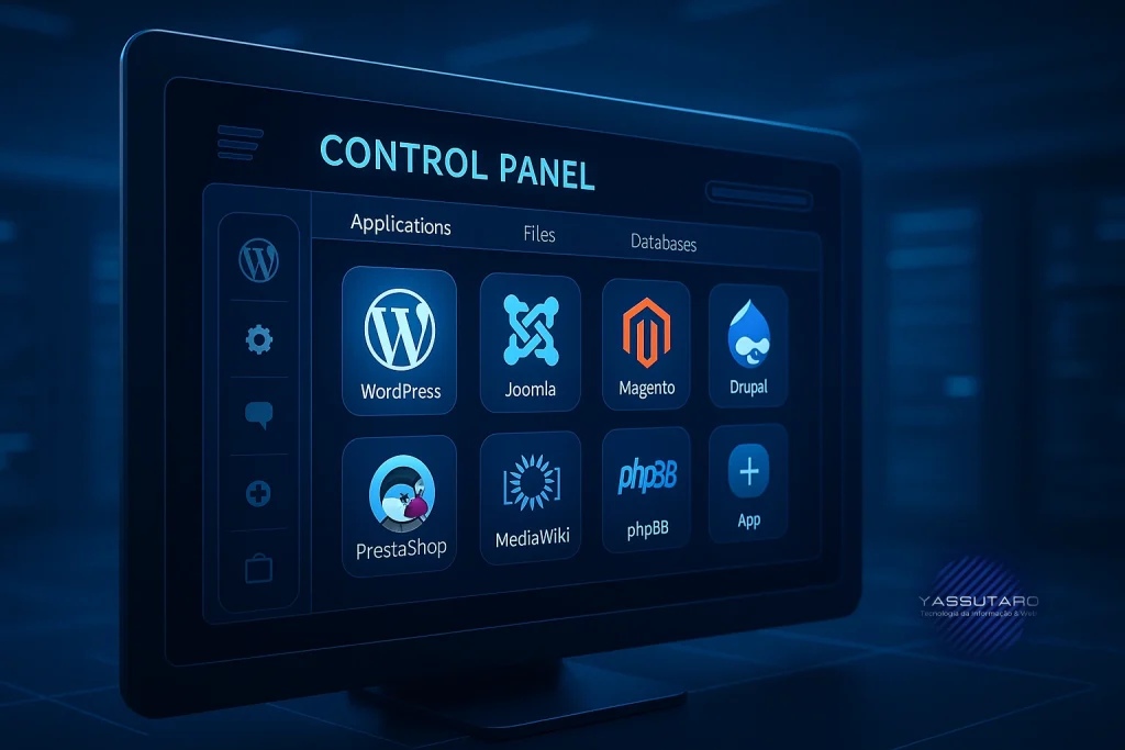 Softaculous cPanel para instalar e gerenciar aplicações