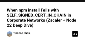 Resolução do Problema de Certificado SELF_SIGNED_CERT_IN_CHAIN em Ambientes Corporativos - Node.js