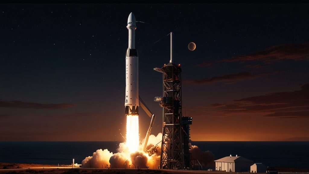 spacex rocket launch tecnologia